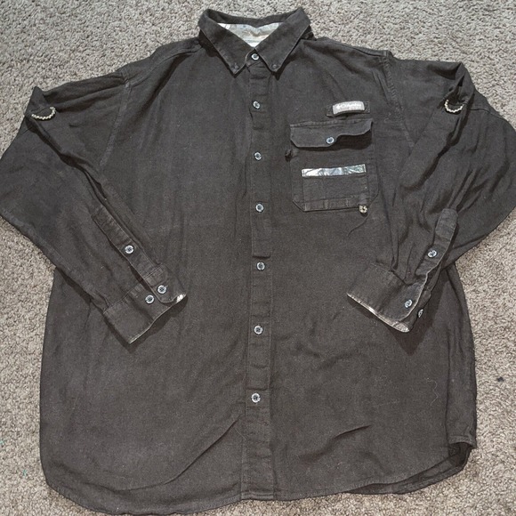 Columbia PHG Men's LS Hunting Shirt, L, Dark Brown‎ - Picture 1 of 6